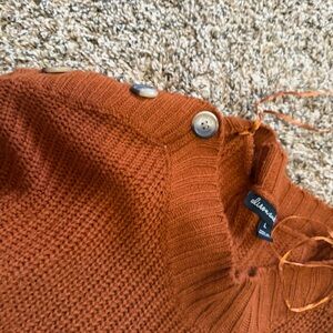 Allison Daley Cowl Neck Sweater - Warm Orange